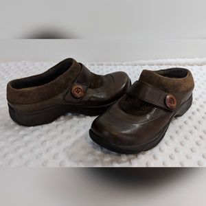 Dansko leather/suede mules